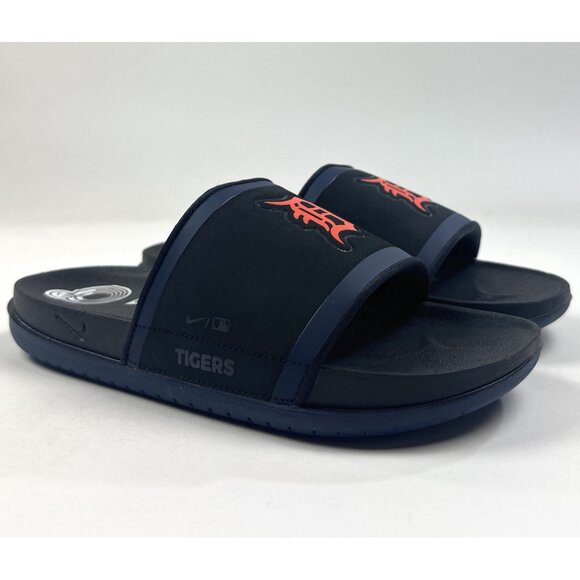 Nike Offcourt Detroit Tigers MLB Mens Black Slide Sandals Slippers DH6998-002 - Picture 1 of 11